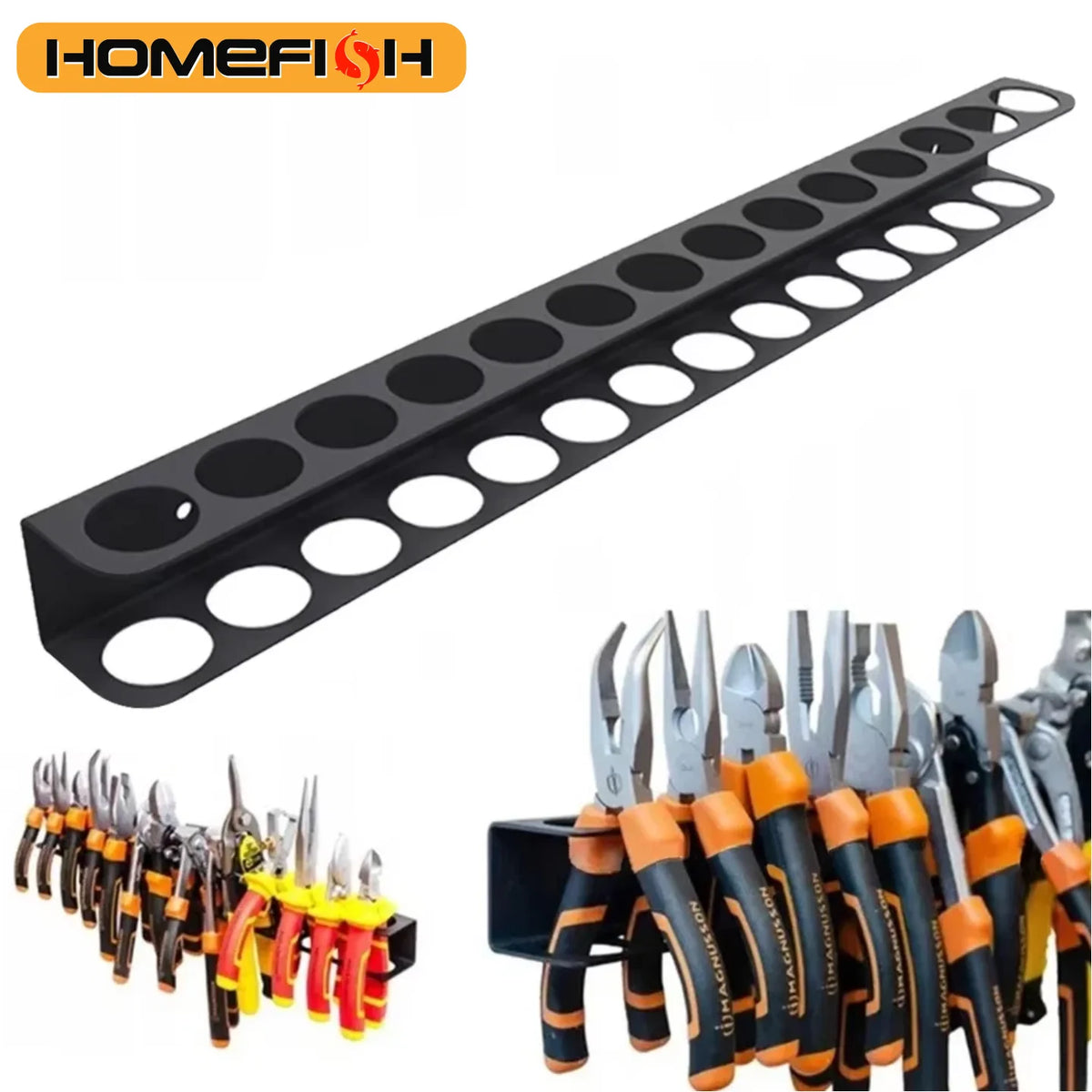 Wall-Mounted Hand Tool Organizer