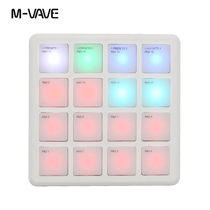 SK-16 draagbare MIDI-padcontroller