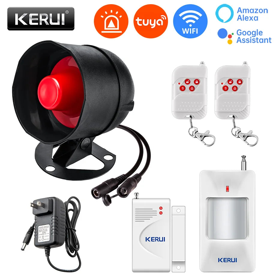 Tuya WiFi Siren Alarm System Kit with 110dB Home Alert