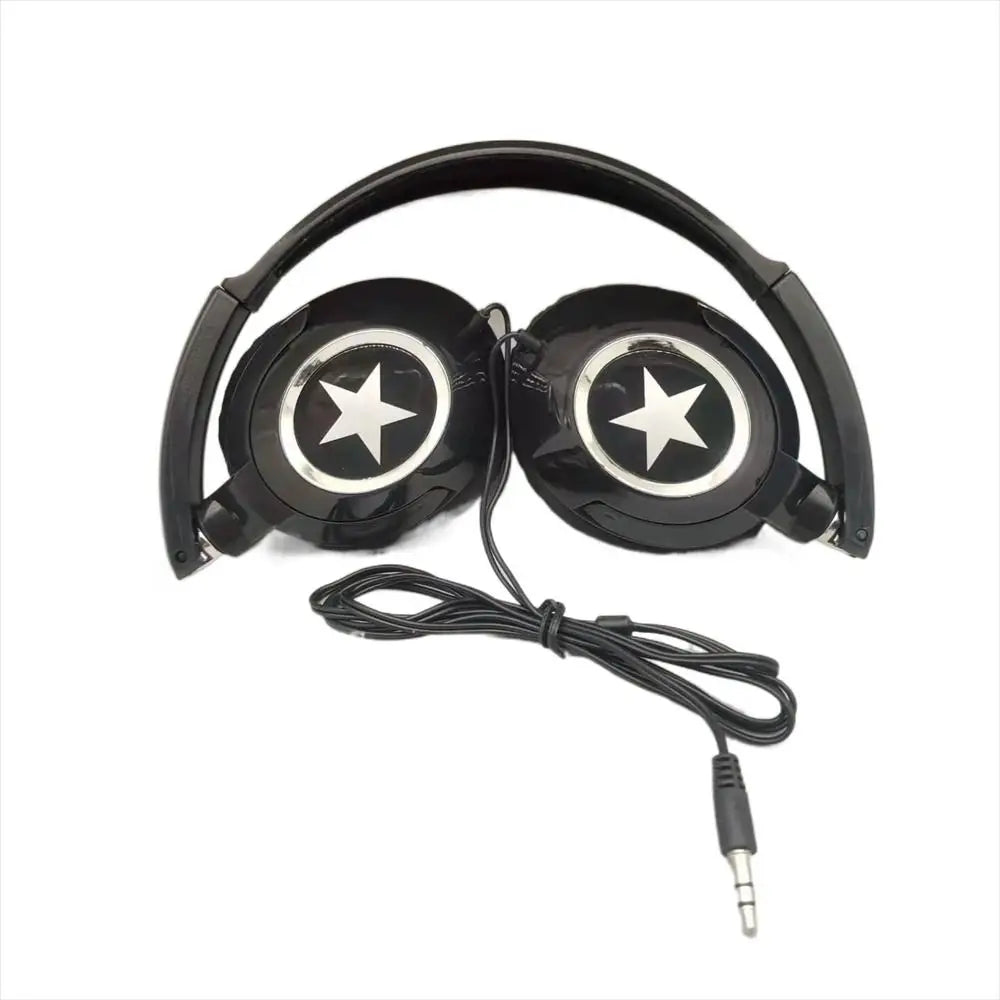 Wired Over-Ear Headphones with 3.5 mm Plug and Inline Volume