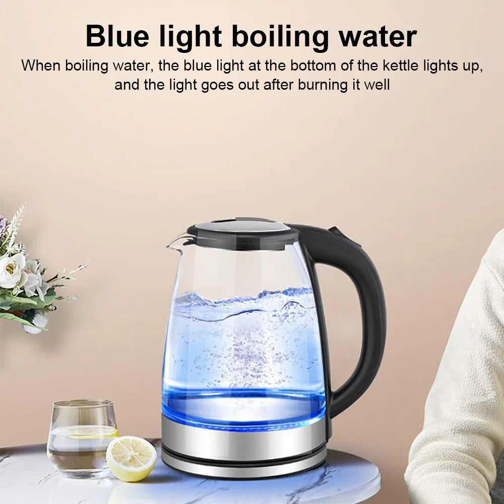 Bollitore elettrico in vetro da 2 litri 220 V