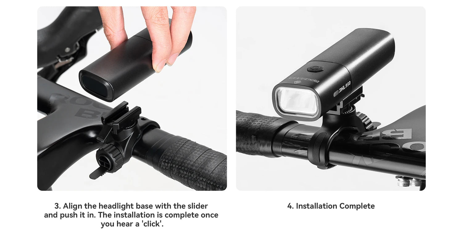 950LM USB Rechargeable Bike Headlight with IPX6 Waterproof
