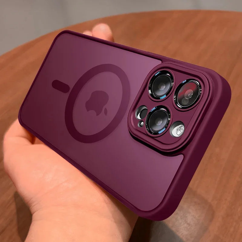 Magnetic Matte Phone Case for Selected iPhone Models