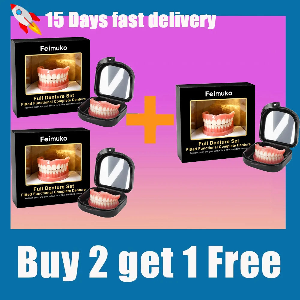 Silicone Cosmetic Denture Cover Set