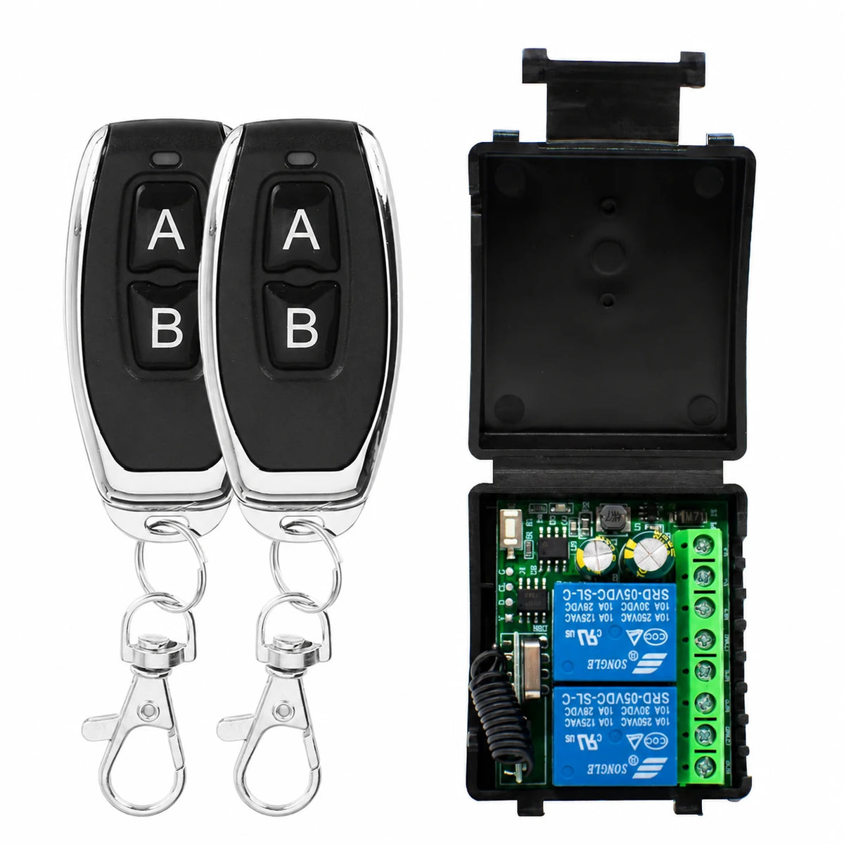 433 MHz Two-Channel DC Remote Relay Switch
