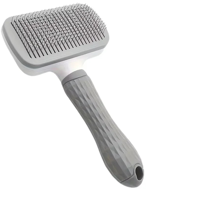 Pet Grooming Brush with Push-Button Hair Release