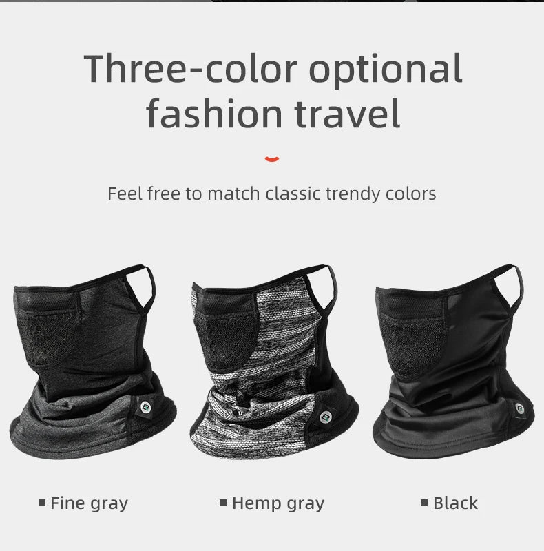 Winter Cycling Face Mask Windproof Fleece Thermal Bike Scarf