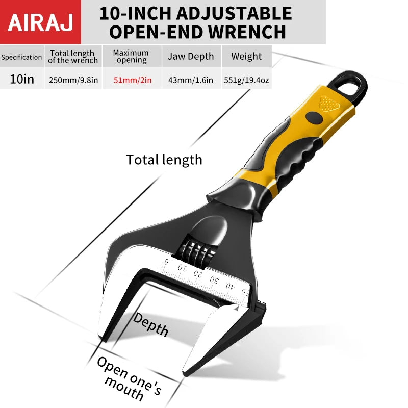 Adjustable Wrench - 6 to 12 Inch