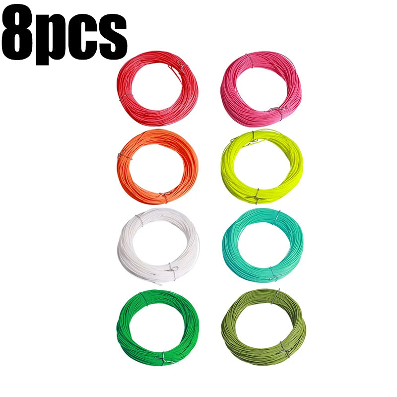 100ft, 1F-8F Weight Forward Floating Fly Fishing Line Fluo Front Welded Loop Fly Line, Fishing Goods, Pesca, Accessories