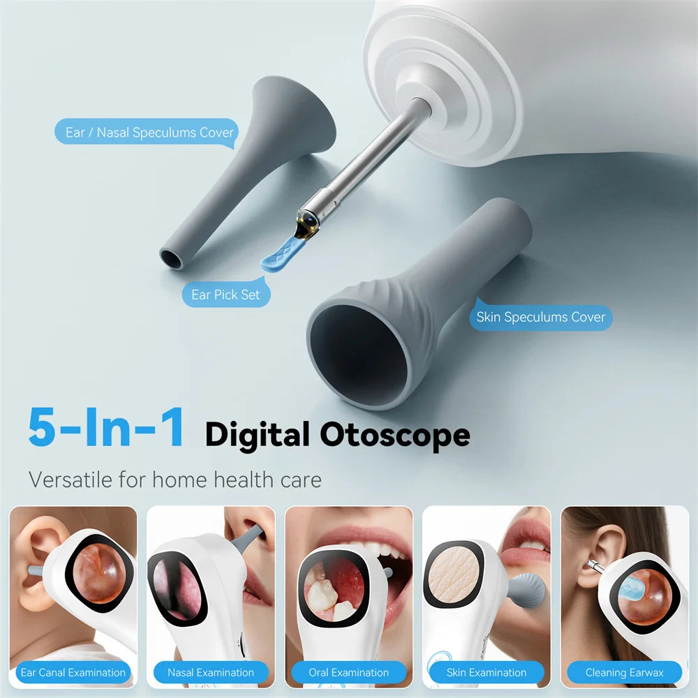 5-in-1 Ear Camera with Screen and Ear Pick Set