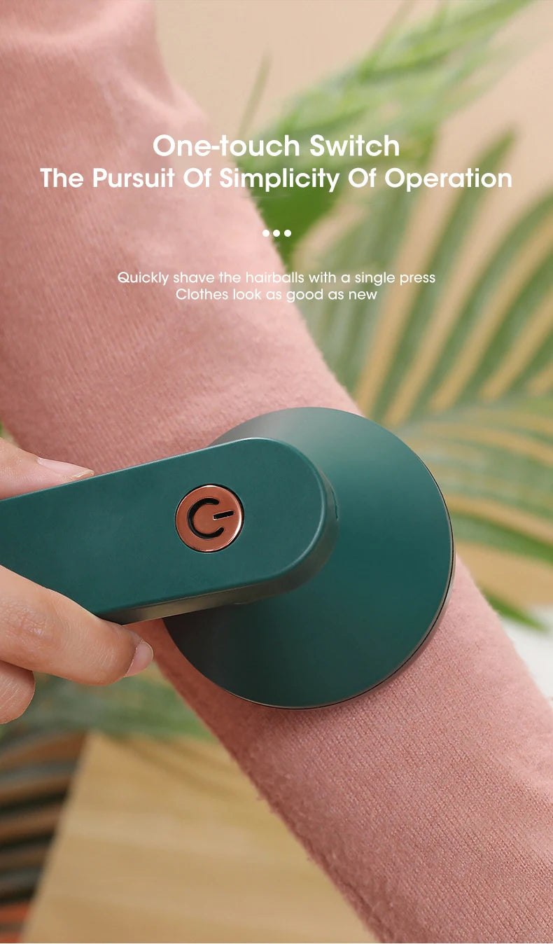 Electric Lint Remover For Clothes Fuzz Pellet Sweater Fabric Hair Ball Trimmer Portable USB Charging Detachable Cleaning