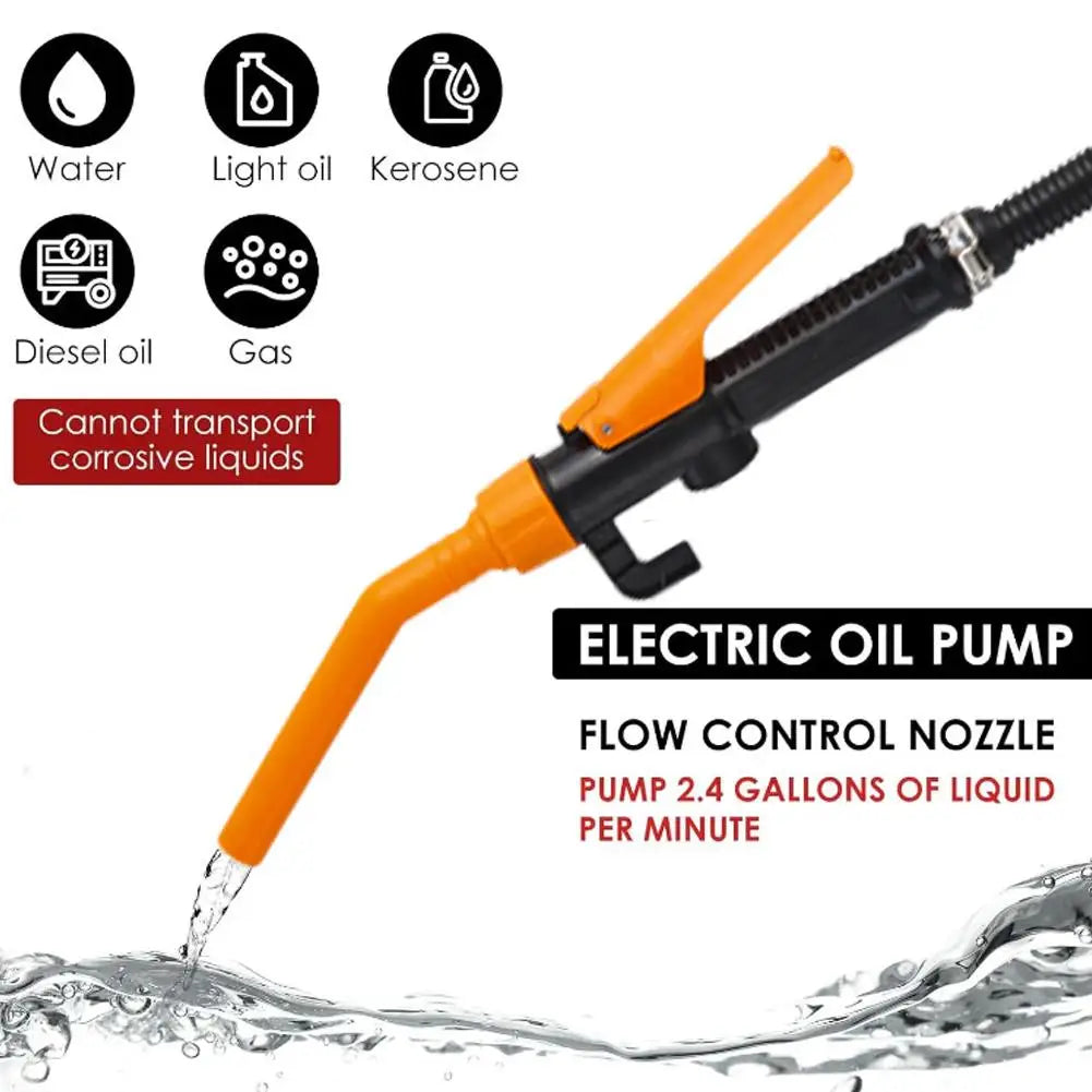 Battery-Powered Liquid Transfer Pump with Flow Nozzle