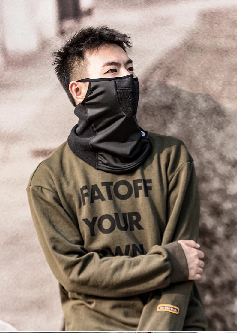 Winter Cycling Face Mask Windproof Fleece Thermal Bike Scarf