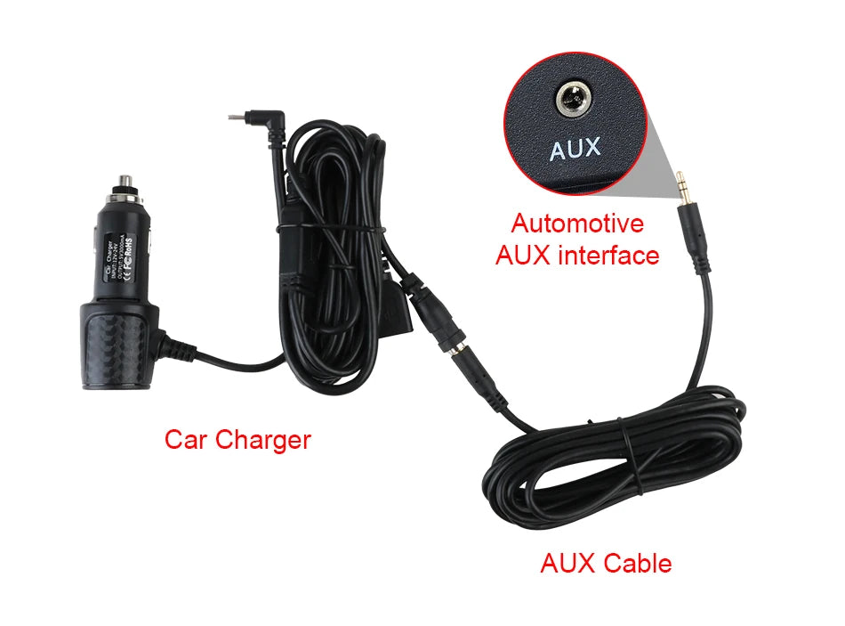 Wireless CarPlay Screen with 4K Dash Cam and GPS