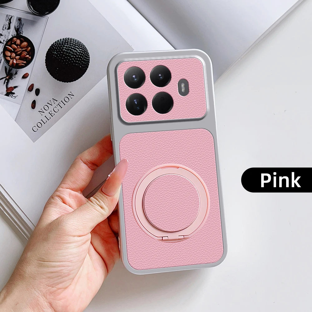 Hoescase met draaibare magnetische standaard voor geselecteerde Xiaomi-telefoons