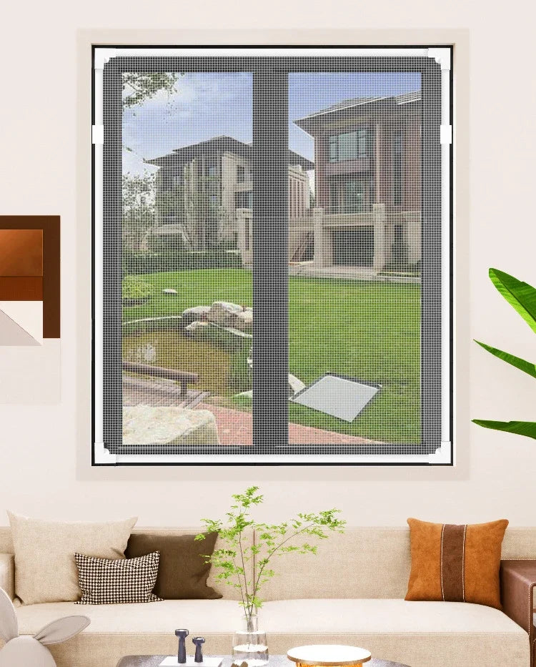 Removable Magnetic Window Insect Screen Kit