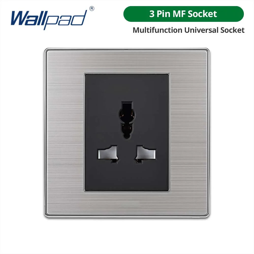Opções de interruptores e tomadas Wallpad de 86 x 86 mm