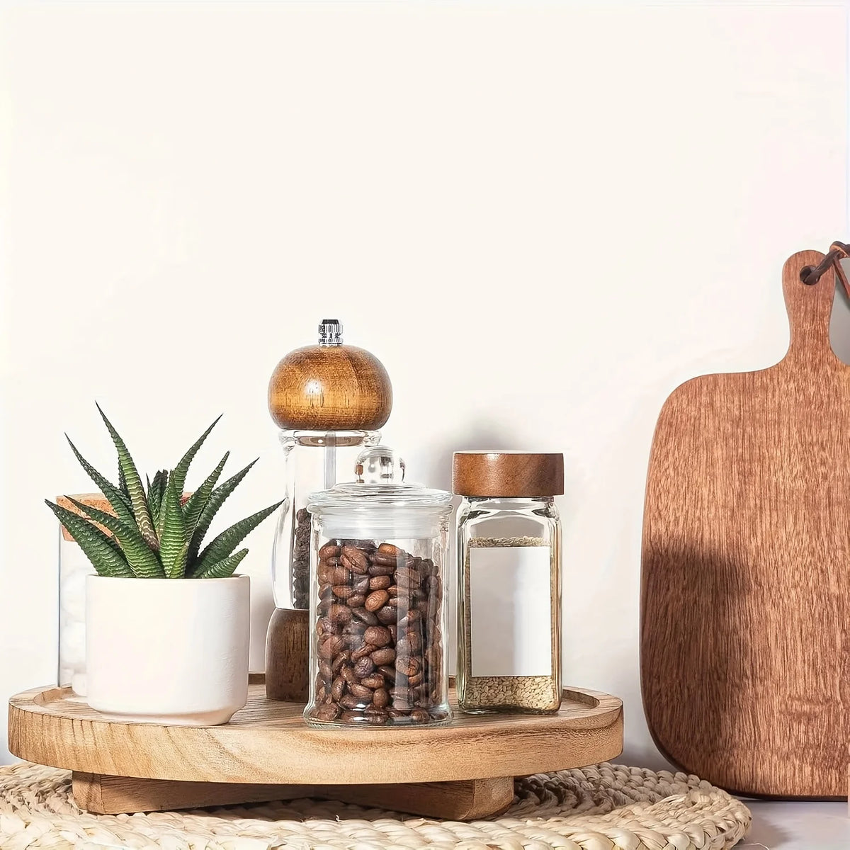 Wooden Countertop Storage and Display Tray