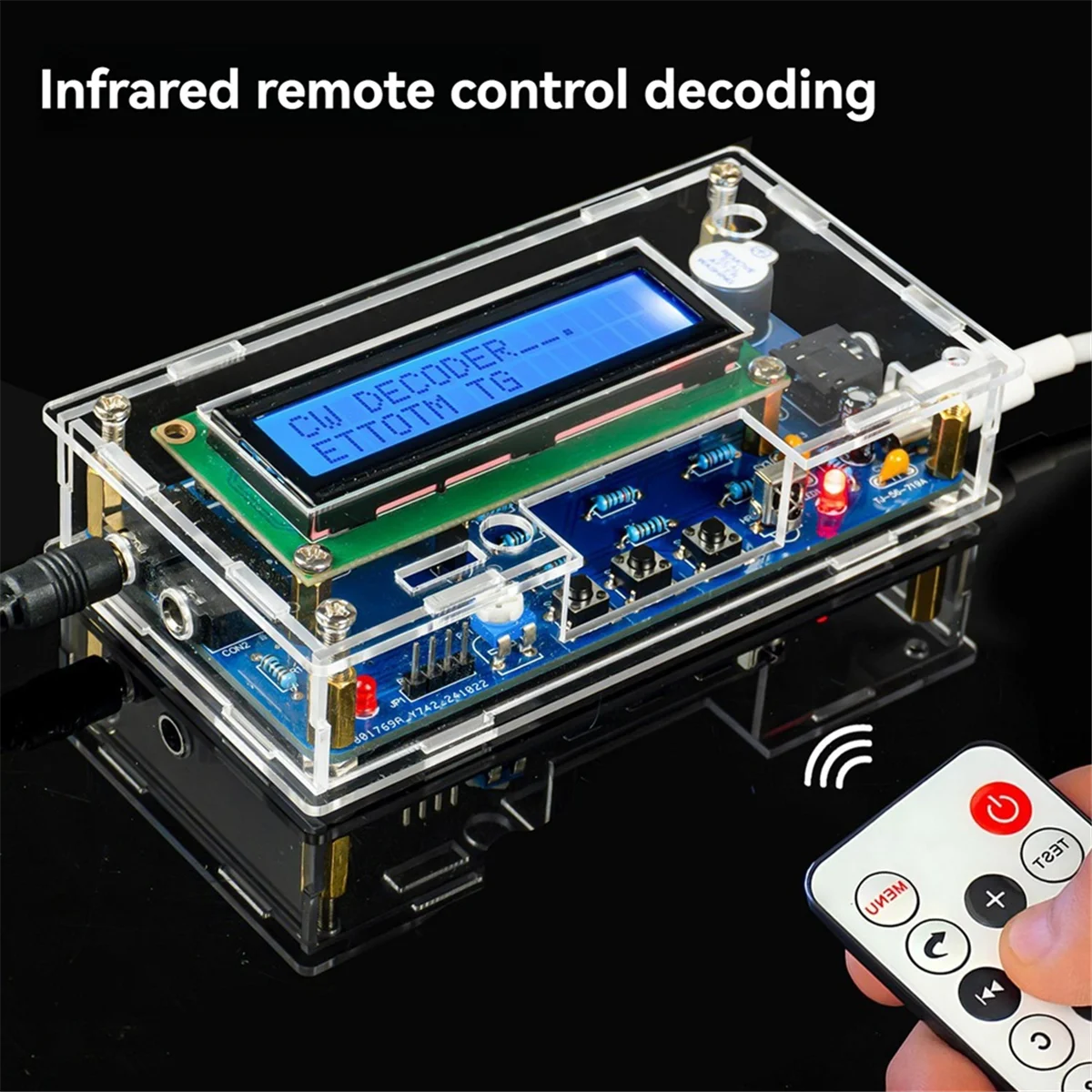 Morse Code Decoder DIY Kit met koffer