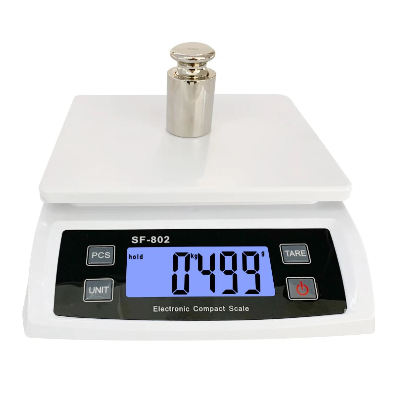 Digital Kitchen Scale 30kg Capacity with 0.1g Accuracy LCD Display