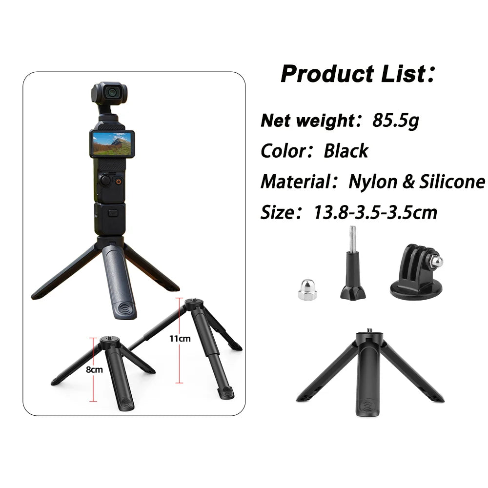 Compact Selfie Stick and Tripod for Compatible Cameras