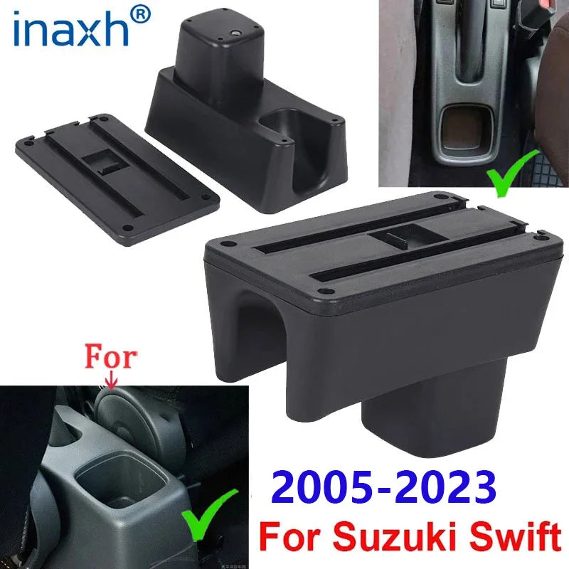 Кутия за подлакътник за Suzuki Swift, аксесоар за интериора на автомобила, кутия за съхранение, резервни части за 2005-2023 година.