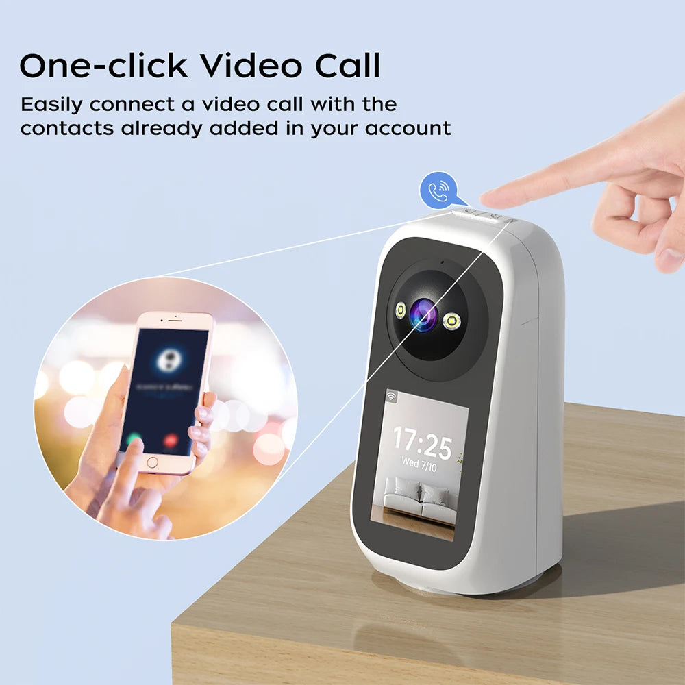 2K 3MP PTZ Baby Monitor with Video Calling and AI Tracking