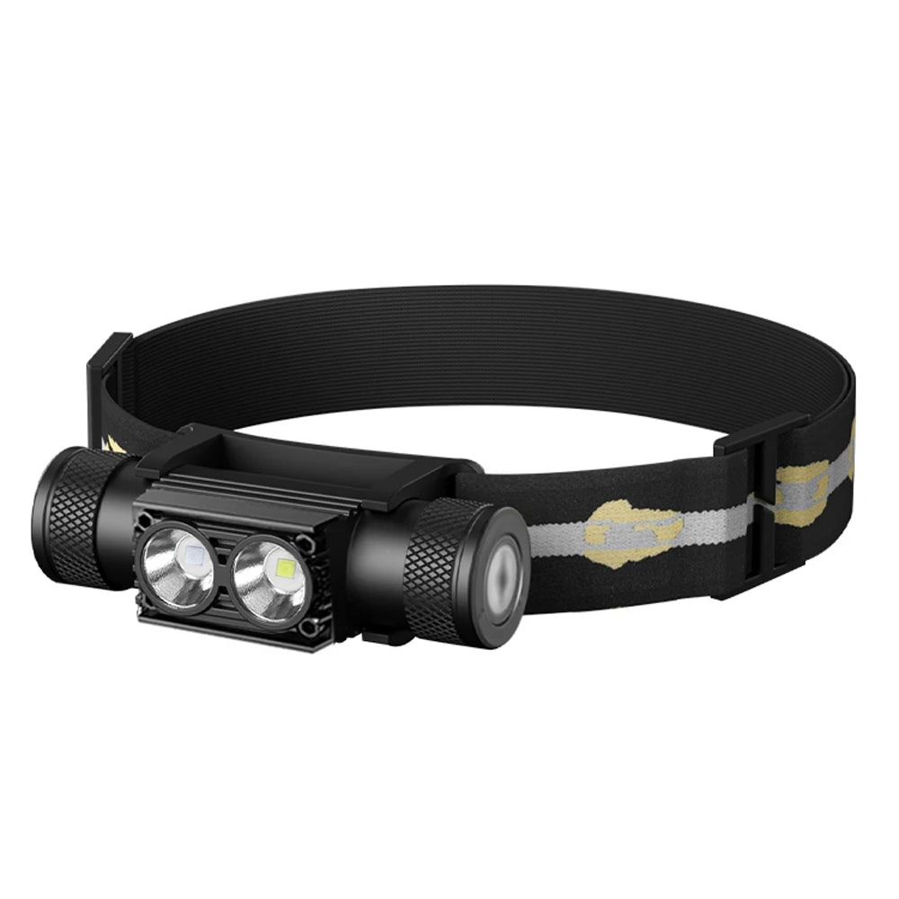 LED Headlamp High Power White Blue Rechargeable USB Type-C