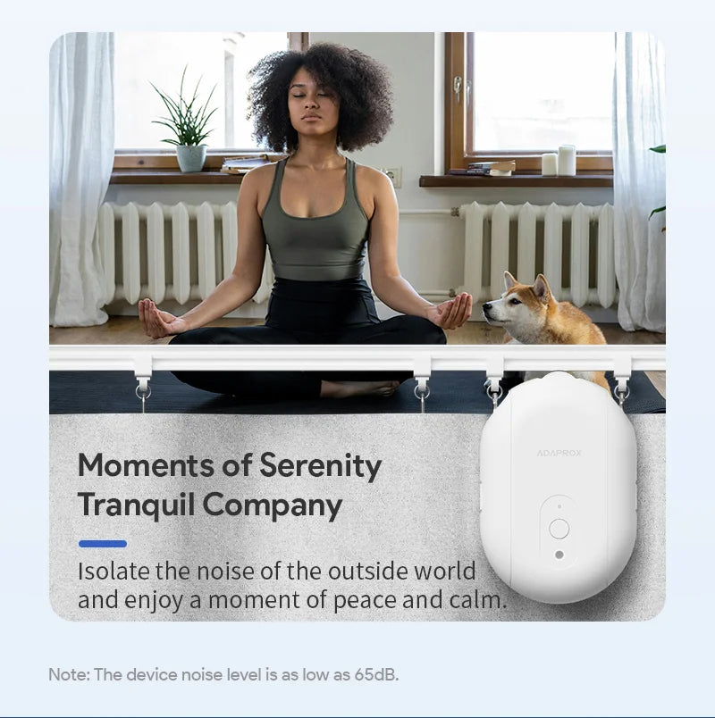 Inteligentný Zigbee / Bluetooth závesný motor s háčikmi, ovládanie hlasom