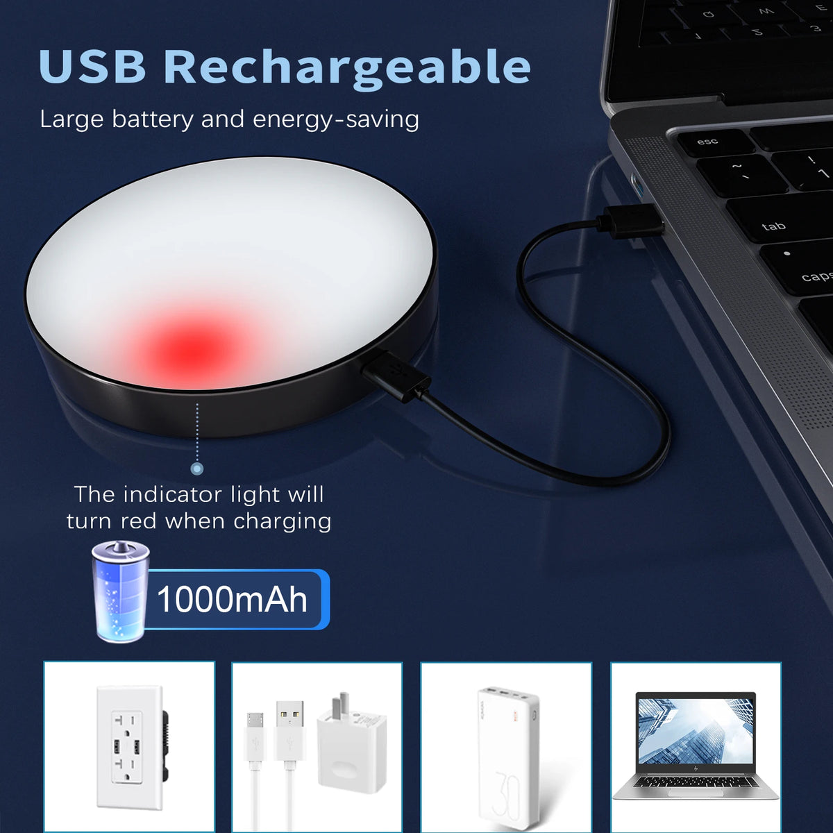 Rechargeable Dimmable Touch Light with Magnetic Back