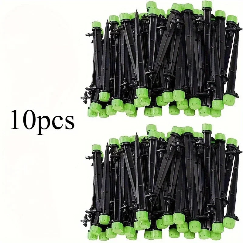 Adjustable Stake Drip Emitter, Black/Green Options