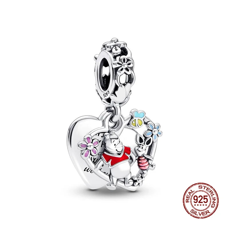 925 Silver Witch Charm Bead for Disney-Inspired Bracelets
