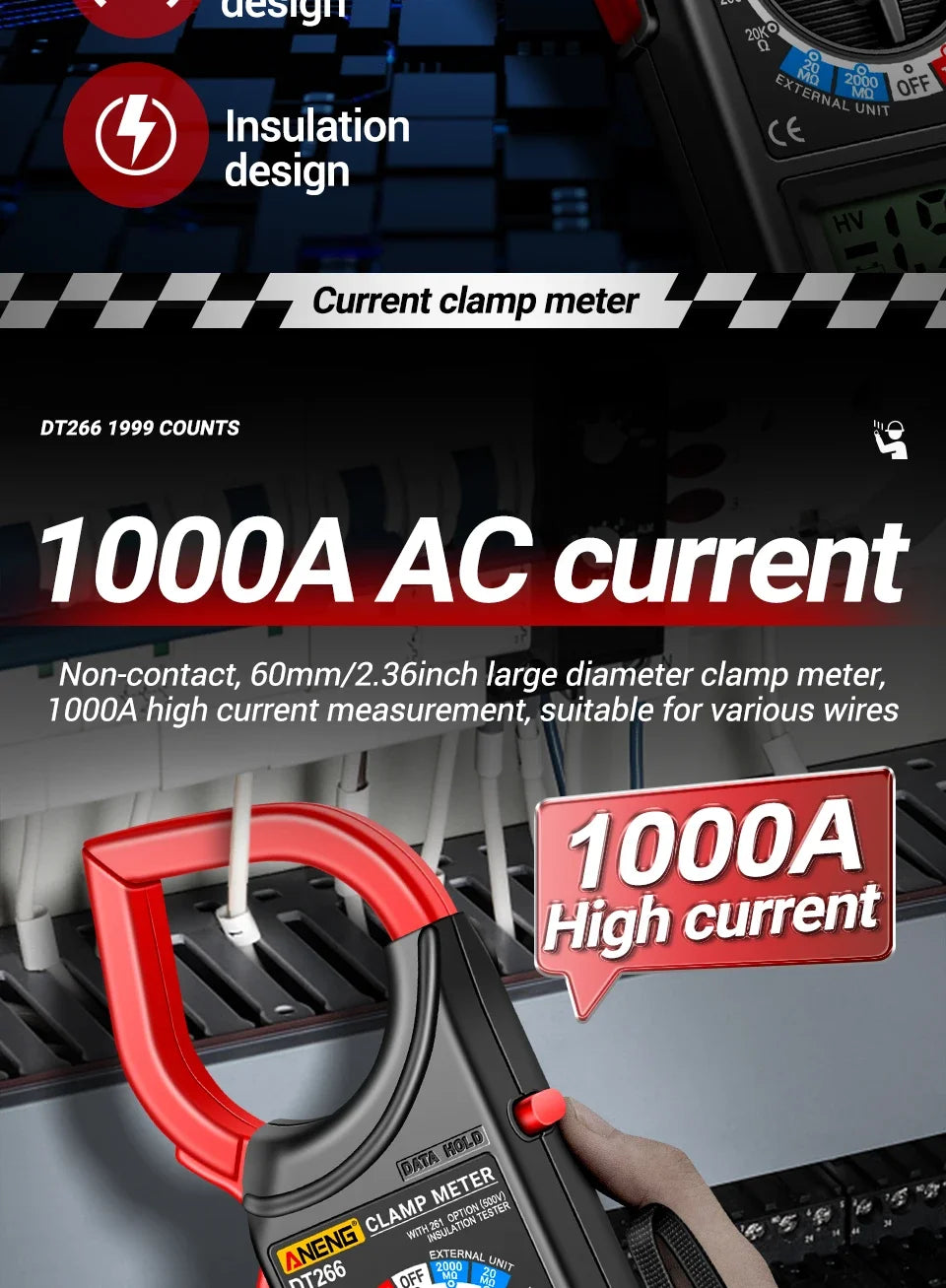 DT266-8 Digital Clamp Meter