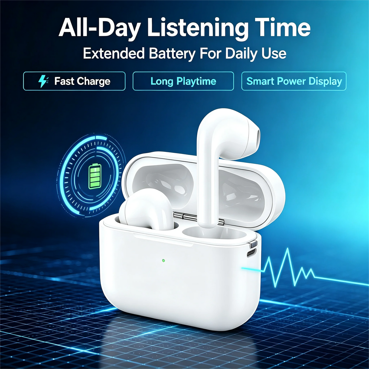 Wireless Bluetooth TWS Earbuds with Noise Cancelling
