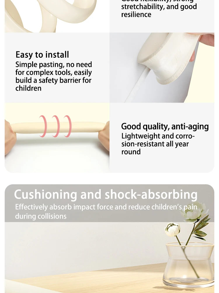 Table Corner Safety Strips – Soft Baby Protection