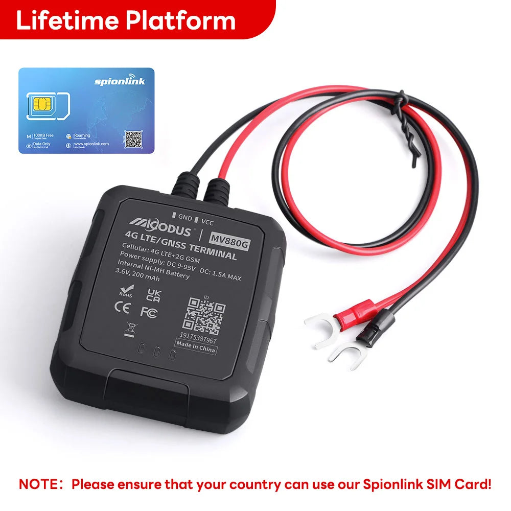 IP67 vodeodolný GPS tracker do auta 4G plug-and-play proti krádeži real-time poloha mini gps sledovacie zariadenie MiCODUS MV880G