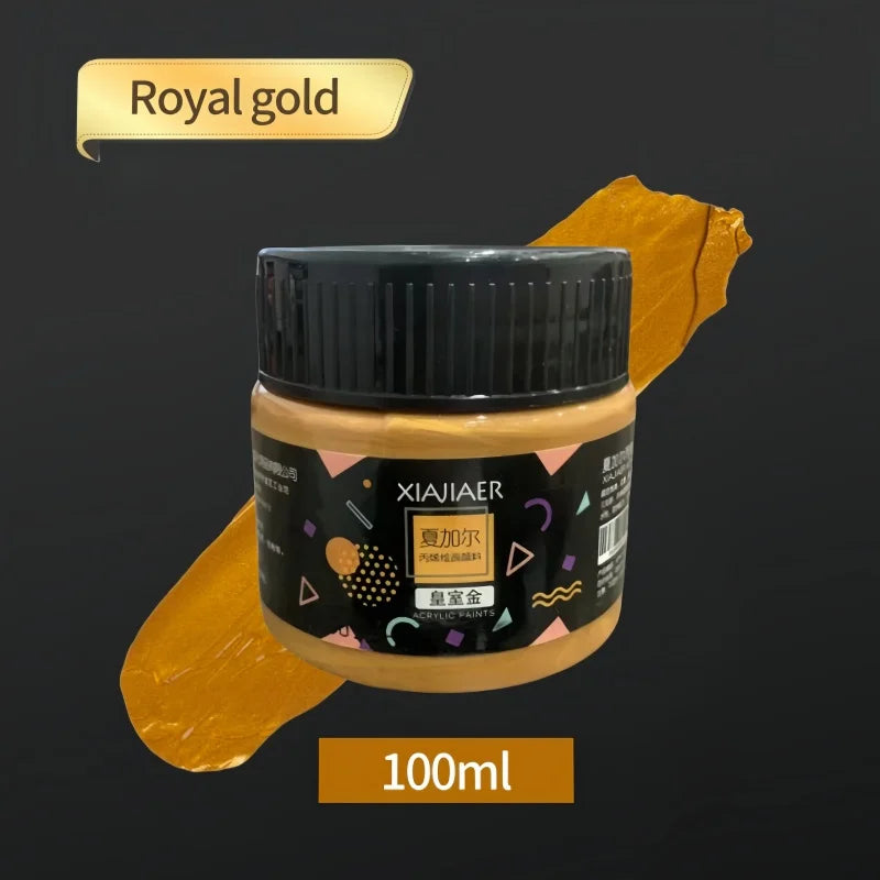 Set di pigmenti acrilici metallizzati perlescenti