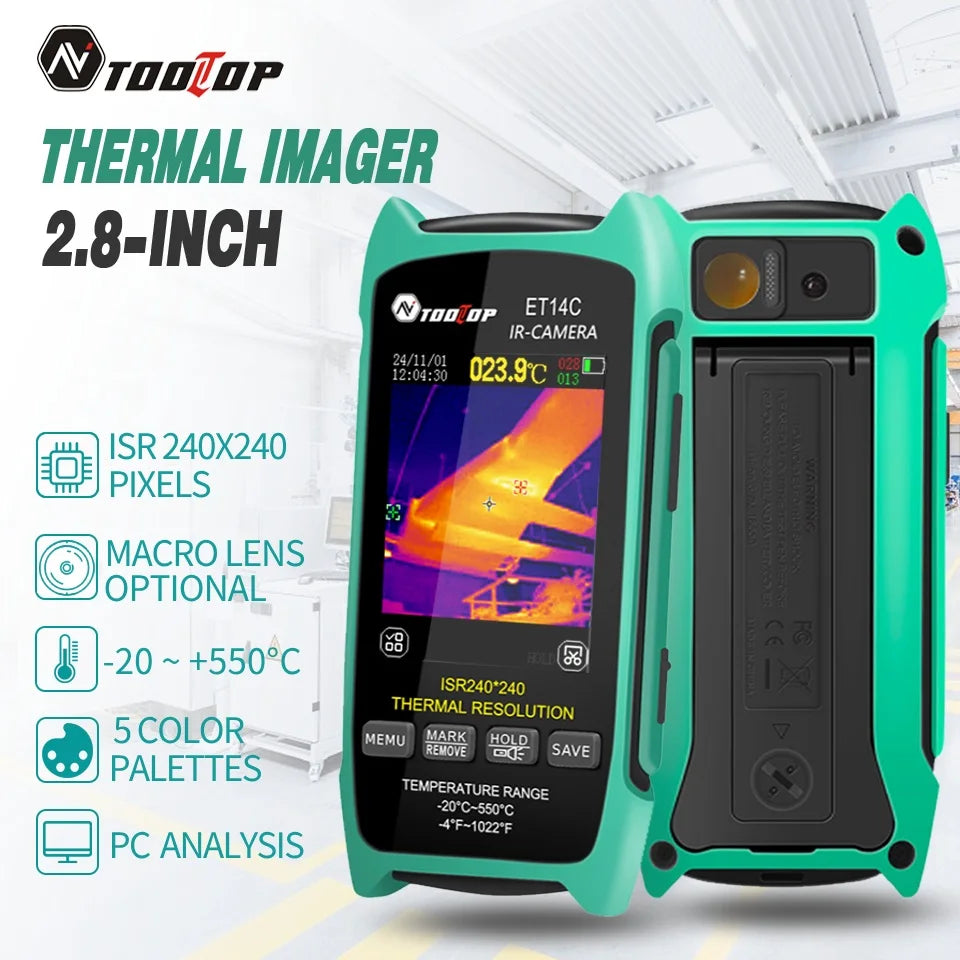 TOOLTOP ET14C Thermal Imaging Camera for PCB and Home Appliance Testing