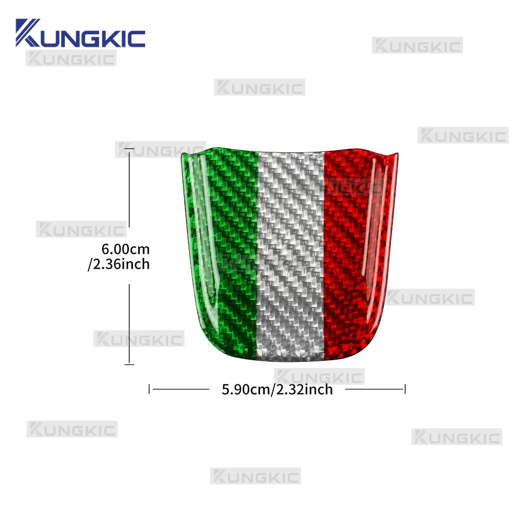 Real Hard Carbon Fiber Bottom Trim for Fiat 500 Abarth 595 2020-2023