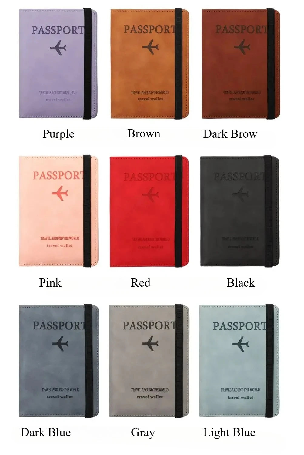 Travel Passport Holder with Card Slots