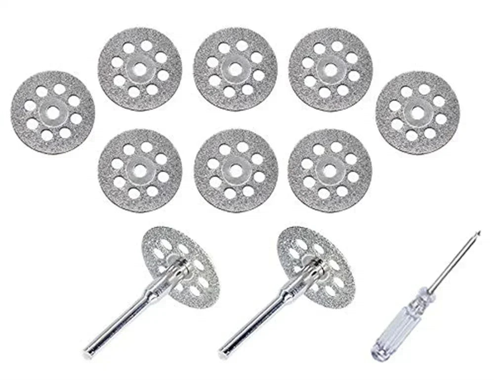 22mm Diamond Cutting Disc 3mm Grinding Wheel Mandrel for Metal Cutting Rotary Tool Electric Grinder Parts