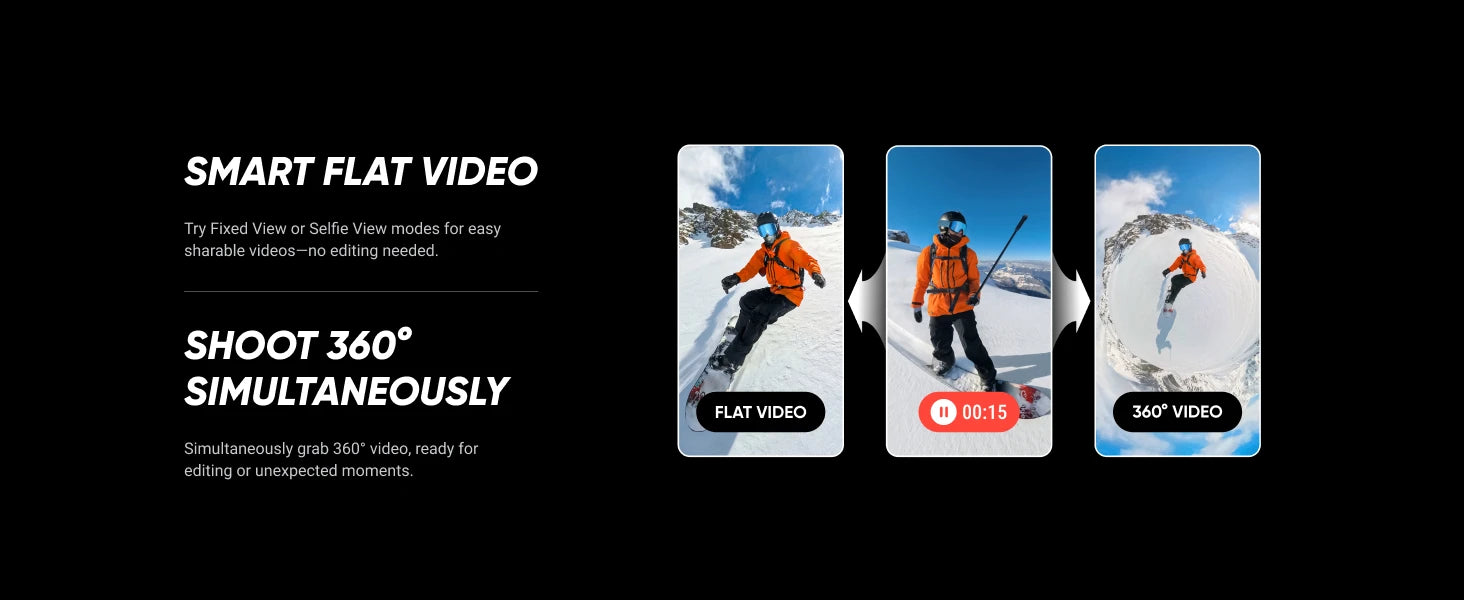 Insta360 X5 Camera 8K Waterproof 360° Action Cam