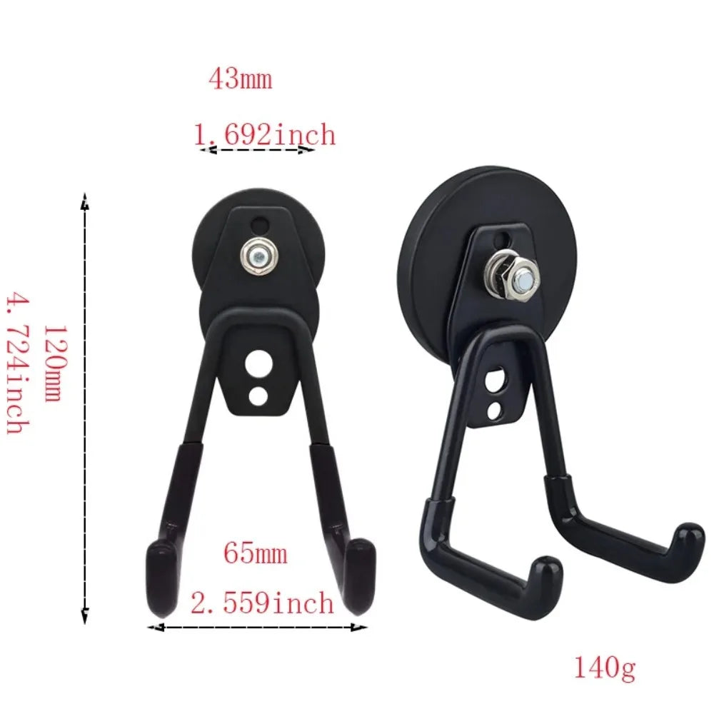 Gancho magnético de 43 mm para arrumação na garagem