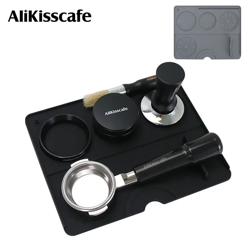Disco de Compactação de Café Distribuidor Estação Porta-filtro Silicone Pad Espresso Maker Acessórios de Bar Cozinha Coffeeware The corner Barista Tools