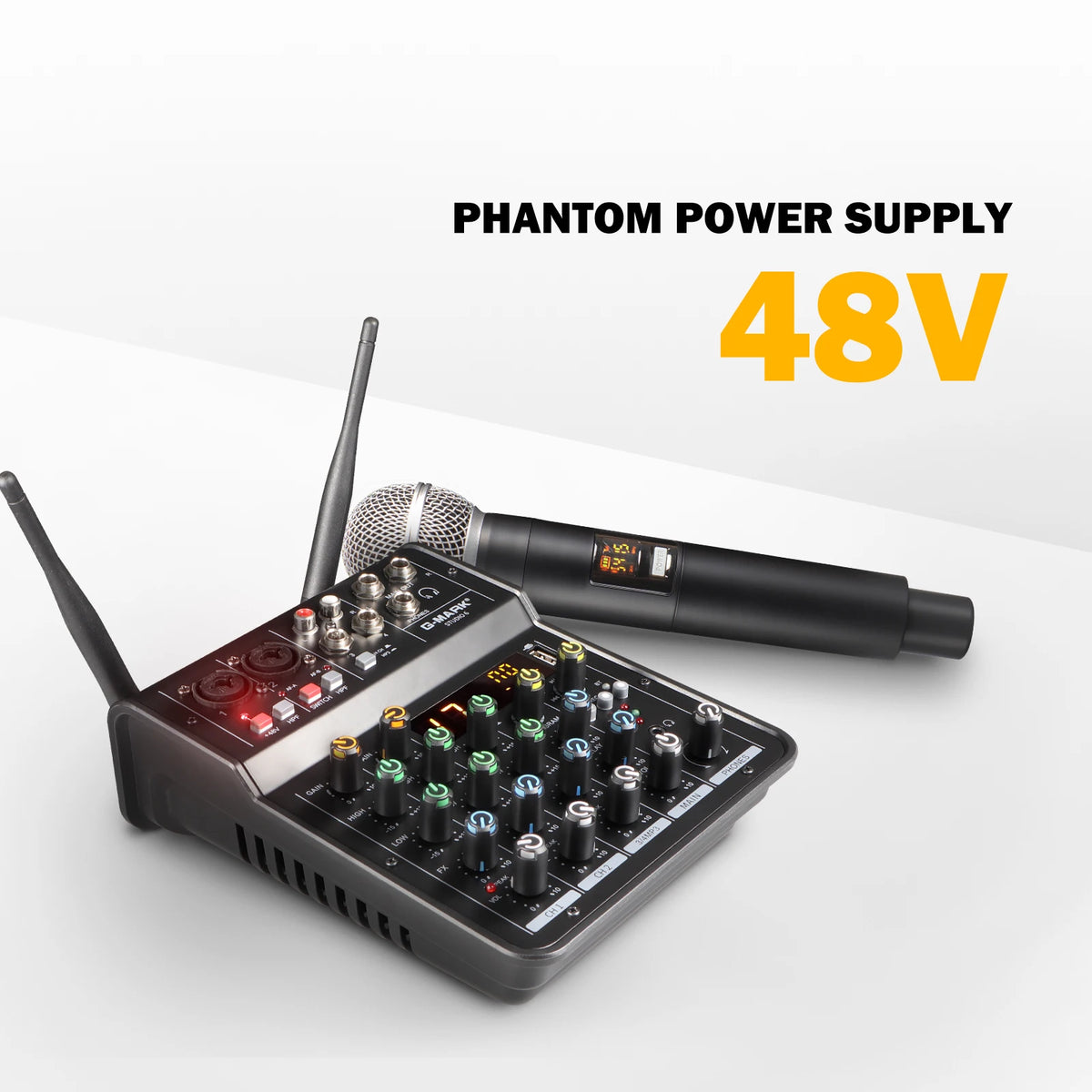 Studio 6 Audio Mixer with Bluetooth and USB