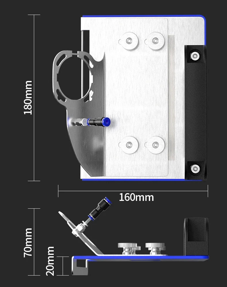 45° Tile Chamfering Guide for 100-Type Angle Grinders