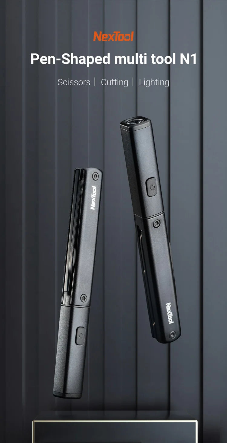N1 Pocket Knife, Scissors and Rechargeable Light