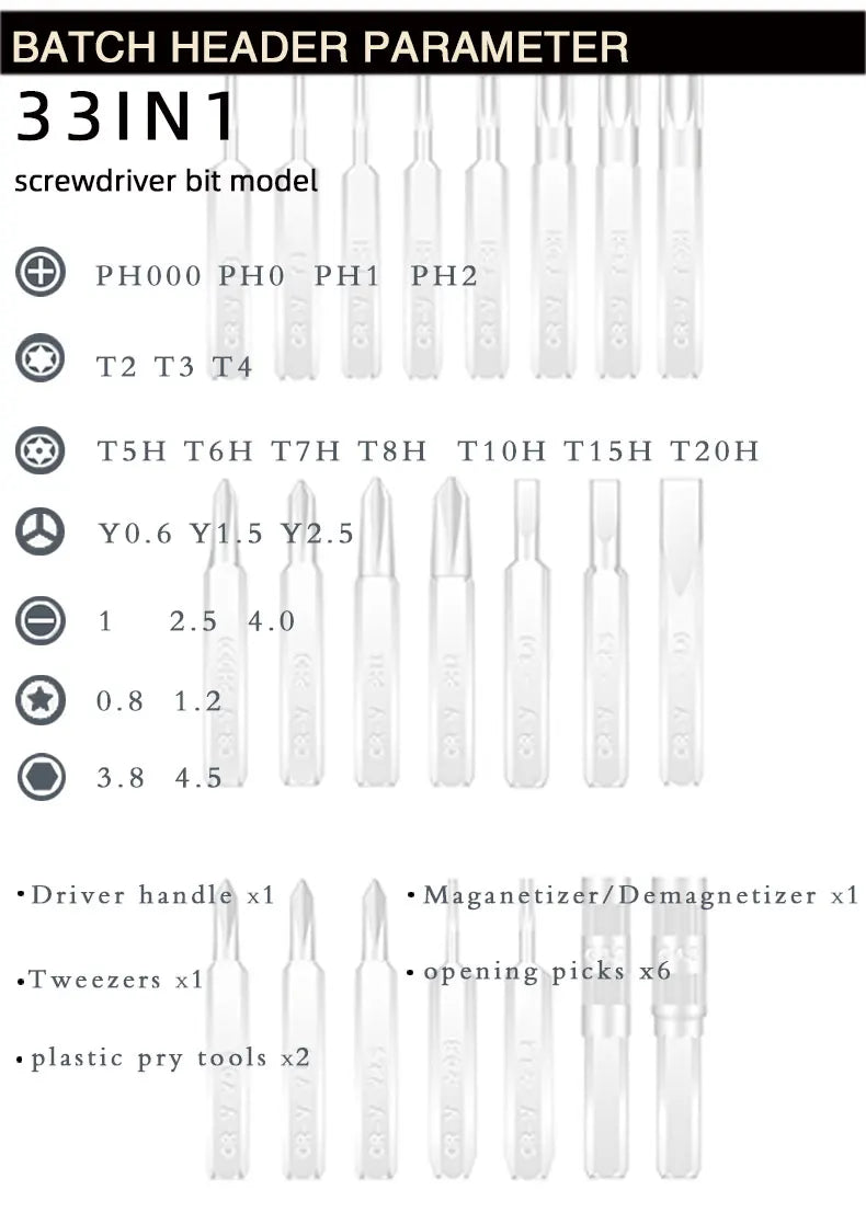 Magnetic Ratchet Screwdriver Kit - Set Options