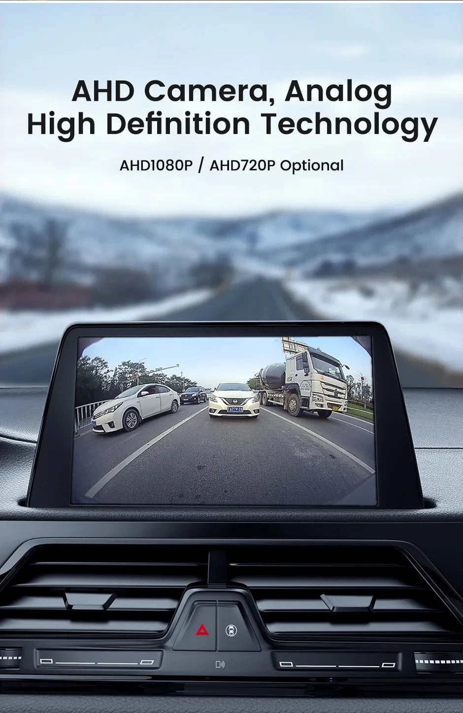 Câmara de Visão Noturna AHD 1080P/720P para Reboque, Autocaravana, Carrinha e Pick-up