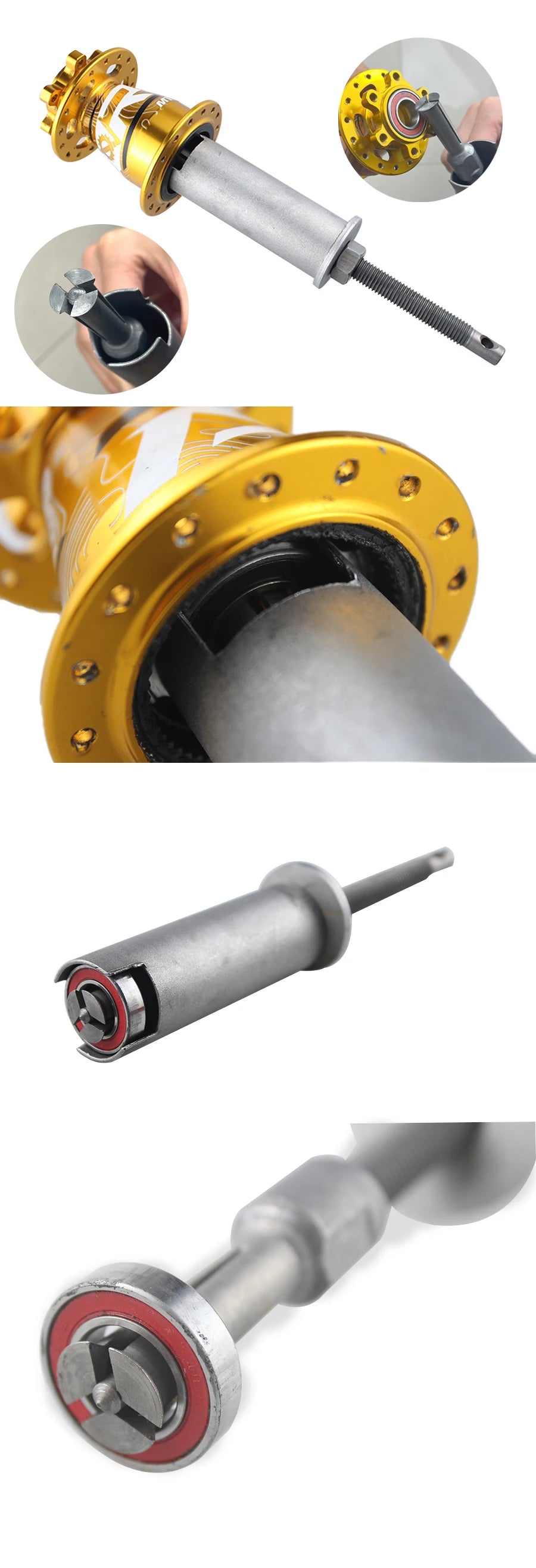 Bicycle Bearing Puller Tool Set